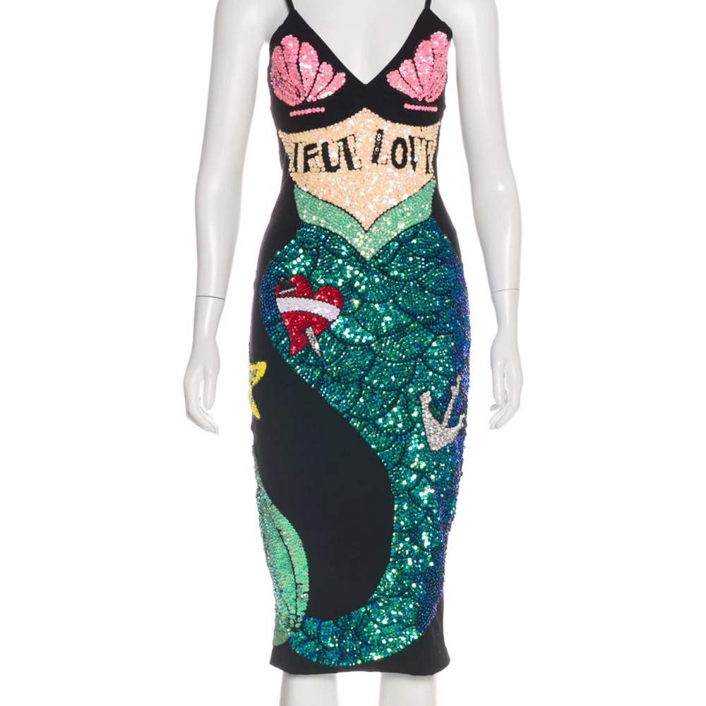 Discount universe, limited, edition, mermaid style, knee length dress